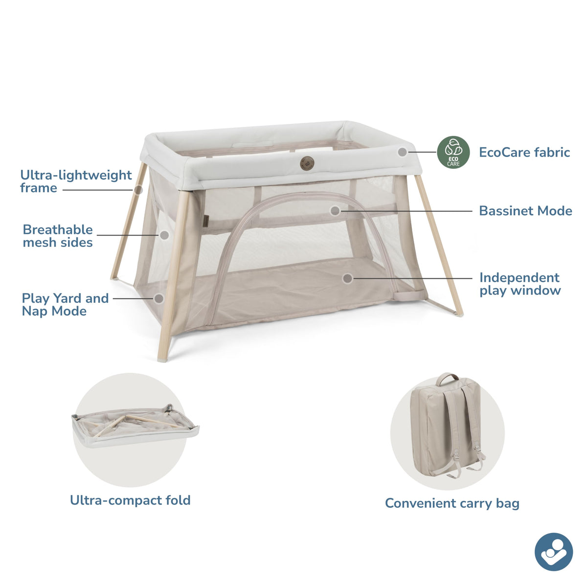 Portable Foldable Playard with Carry Bag H67042