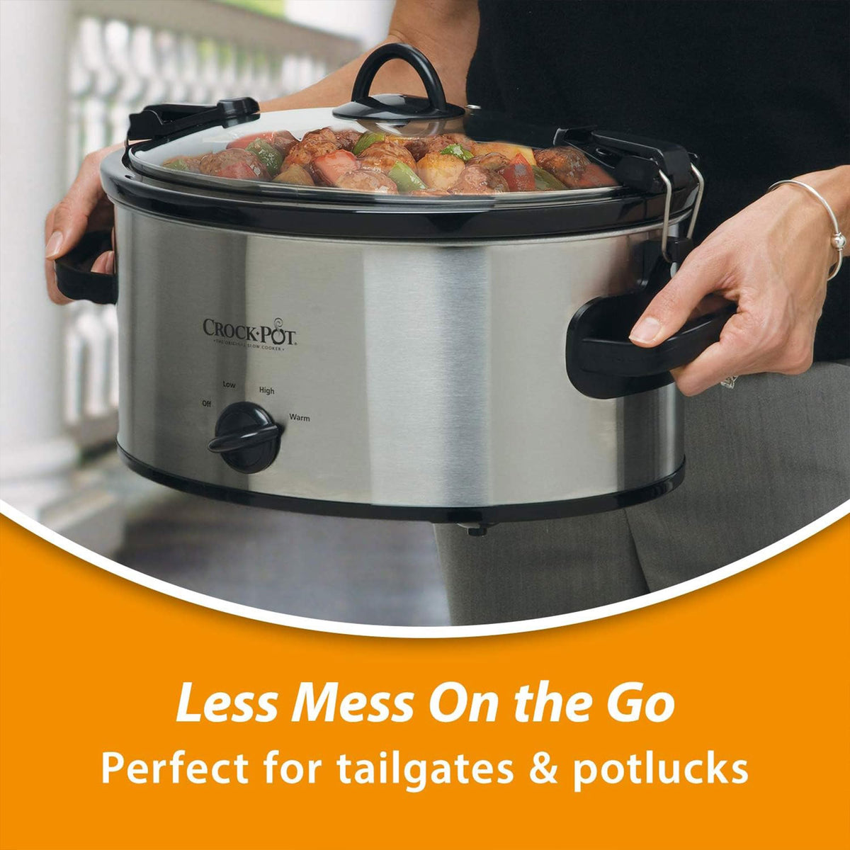 6-Quart Oval Portable Slow Cooker F239