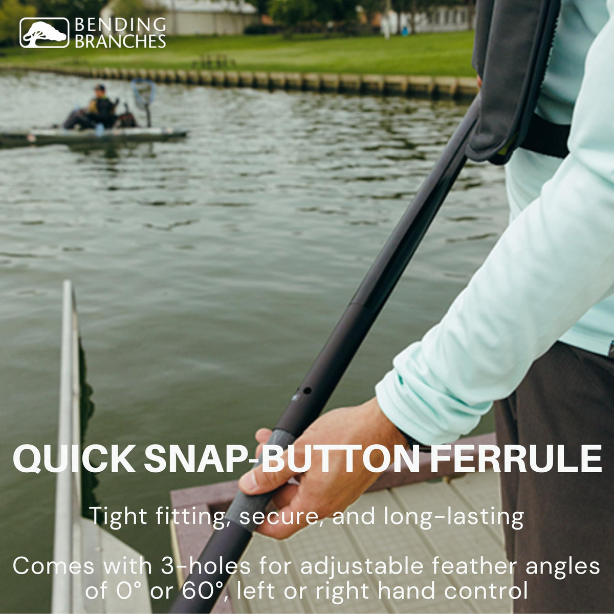 Snap-Button Kayak Fishing Paddle N825959
