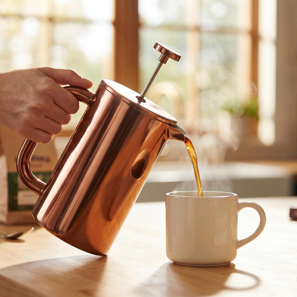 8 Cup Double Wall Insulated Stainless Steel French Coffee Press Y569