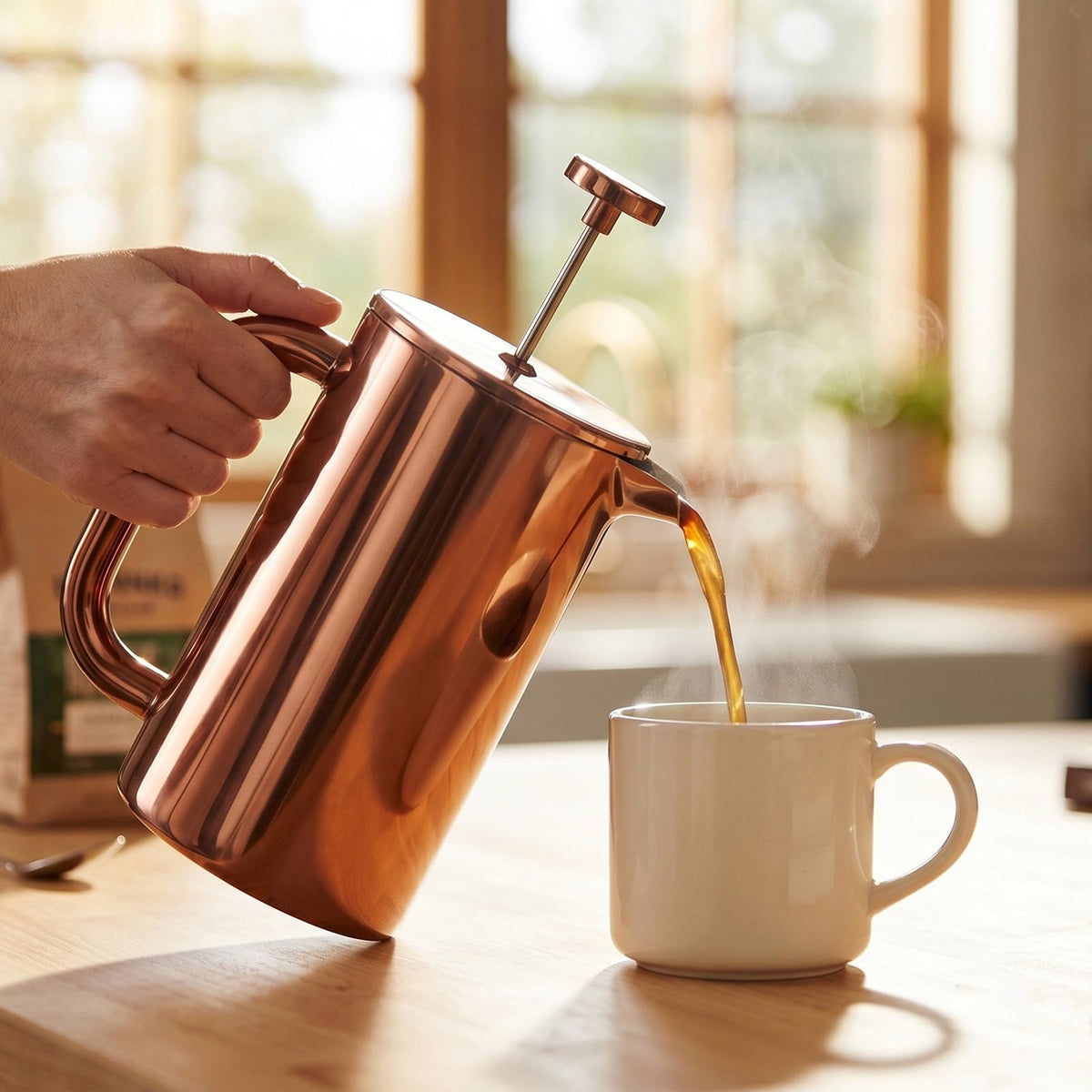 8 Cup Double Wall Insulated Stainless Steel French Coffee Press Y569
