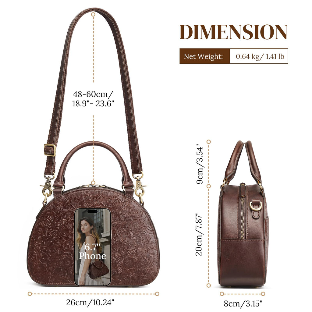 Genuine Leather Crossbody Bag B75994