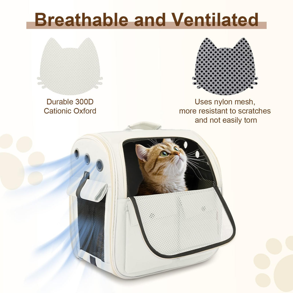 Ventilated Breathable Mesh Cat Carrier Backpack D806485