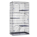 3/4-Tier Wire Cat Cage Playpen Kennel with Hammock L9892