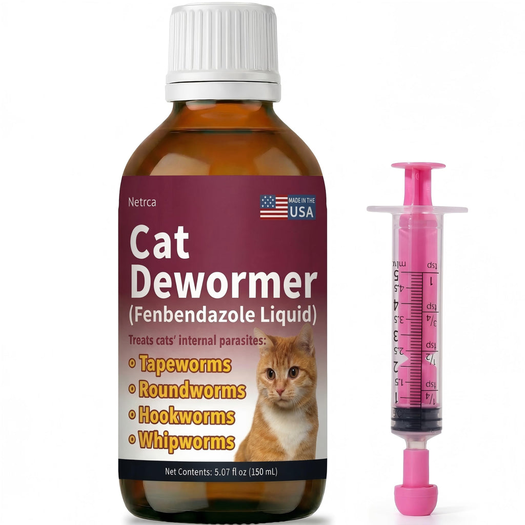 Fenbendazole Dewormer for Cats & Kitten, 150 mL V5377