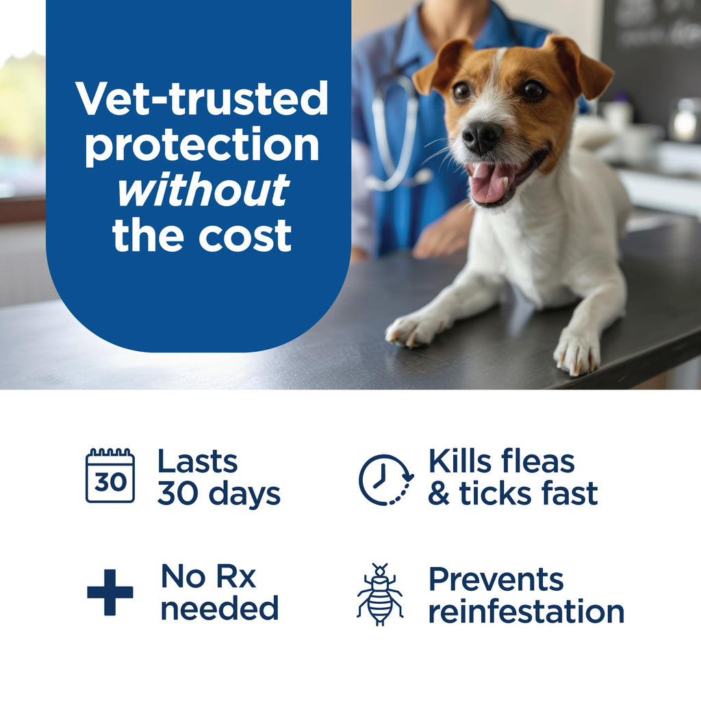 Flea and Tick Prevention for Dogs 23-44 lbs 3 Month Supply H446