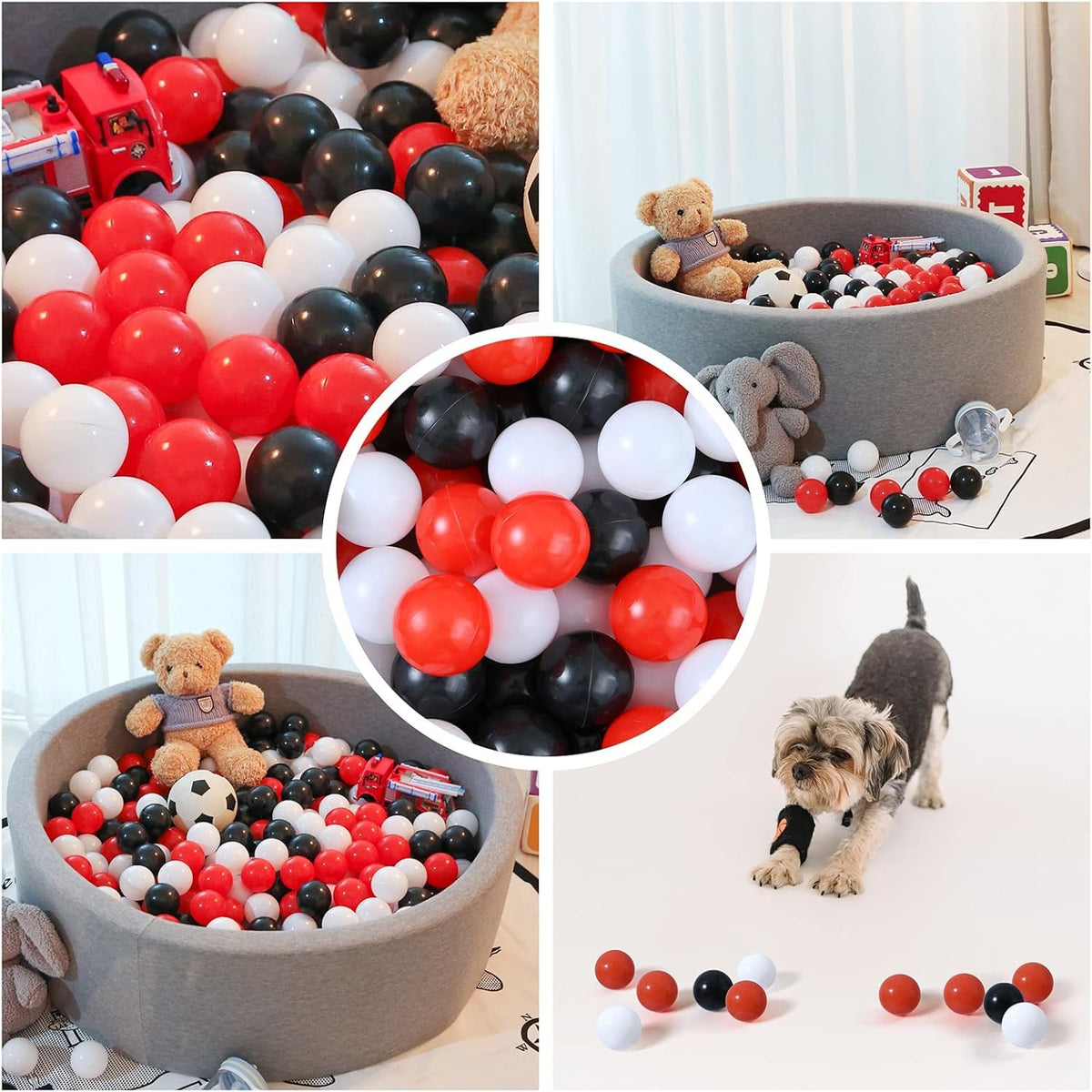 Plastic Balls for Ball Pit 50 100 200 pcs 2.2" Set V768