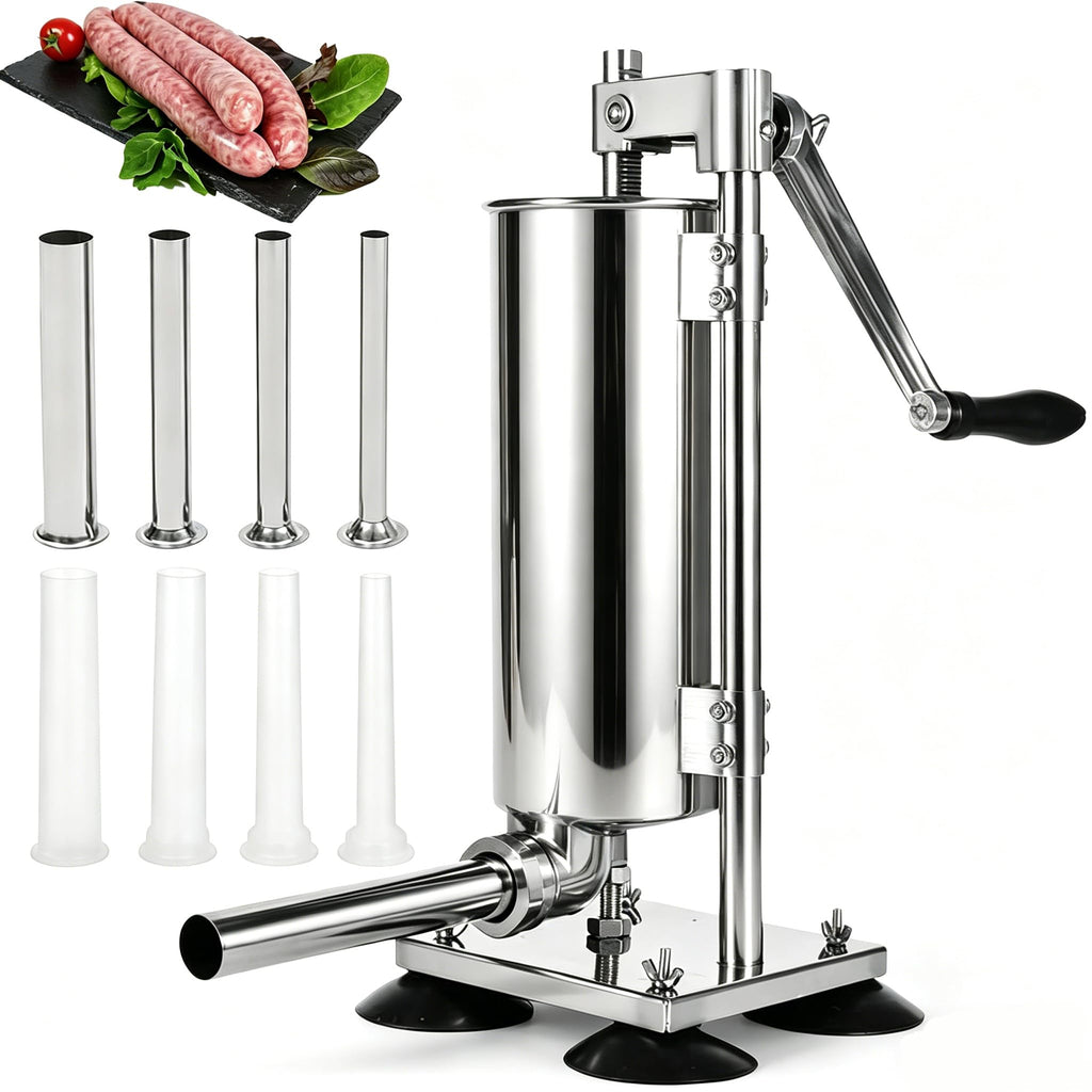 3L Manual Sausage Stuffer Machine 304 Stainless Steel W8444