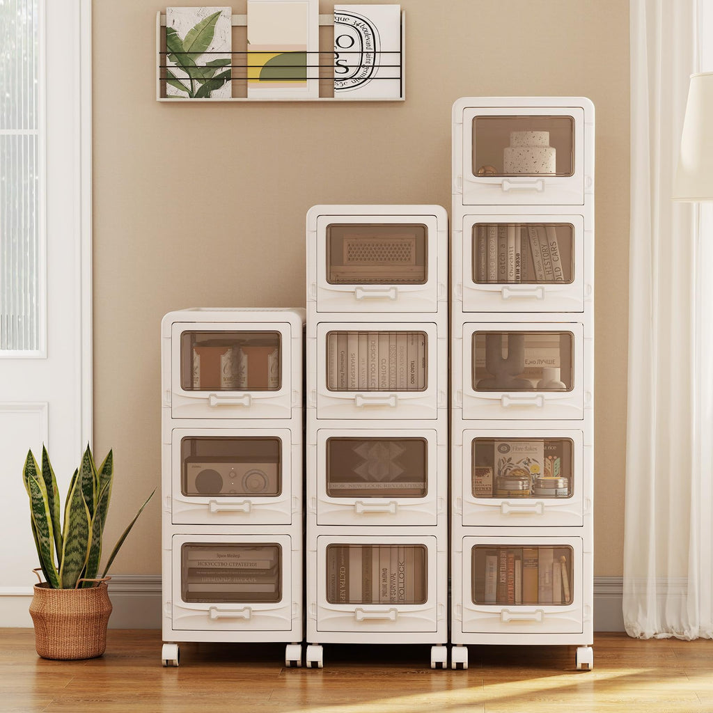 3 Tier Rolling Storage Cart with Drawers U13694