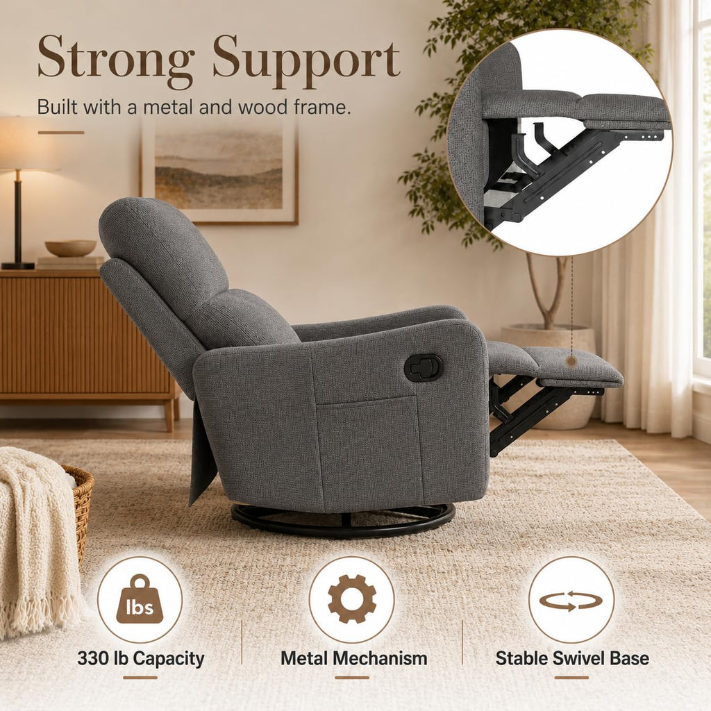Swivel Rocker Recliner Chair J315602