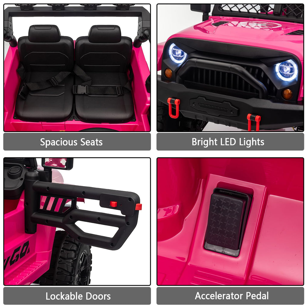 24V 2 Seater Battery Powered Ride On Truck with Remote Control T623834