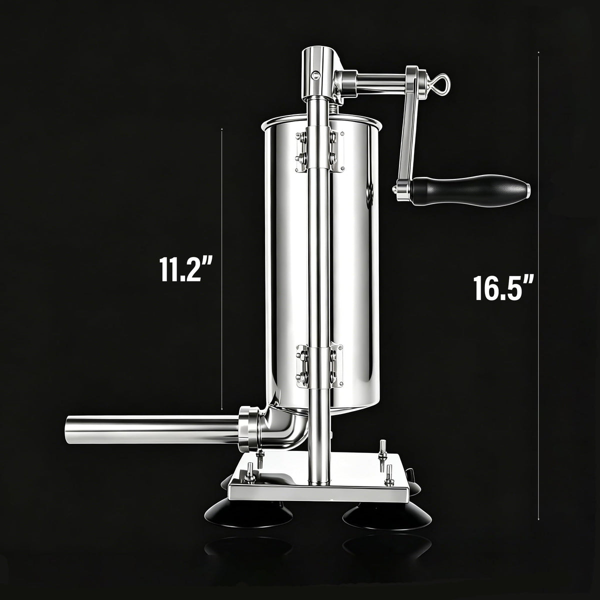 3L Manual Sausage Stuffer Machine 304 Stainless Steel W8444