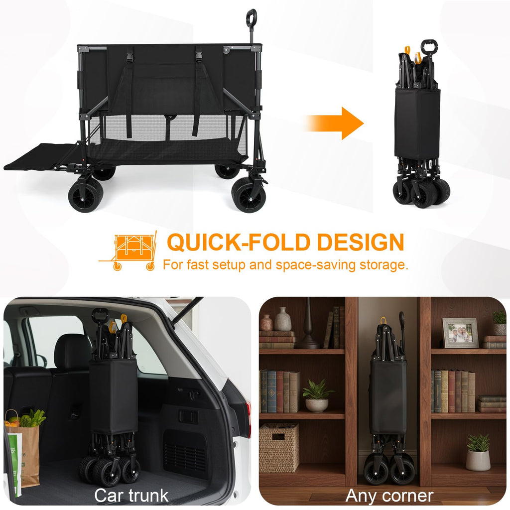 Heavy Duty Collapsible Double Decker Wagon K51931