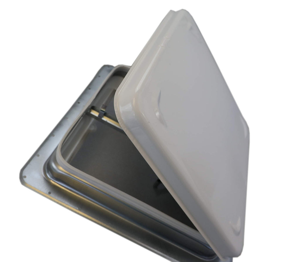 RV Roof Vent with White Metal Lid P423