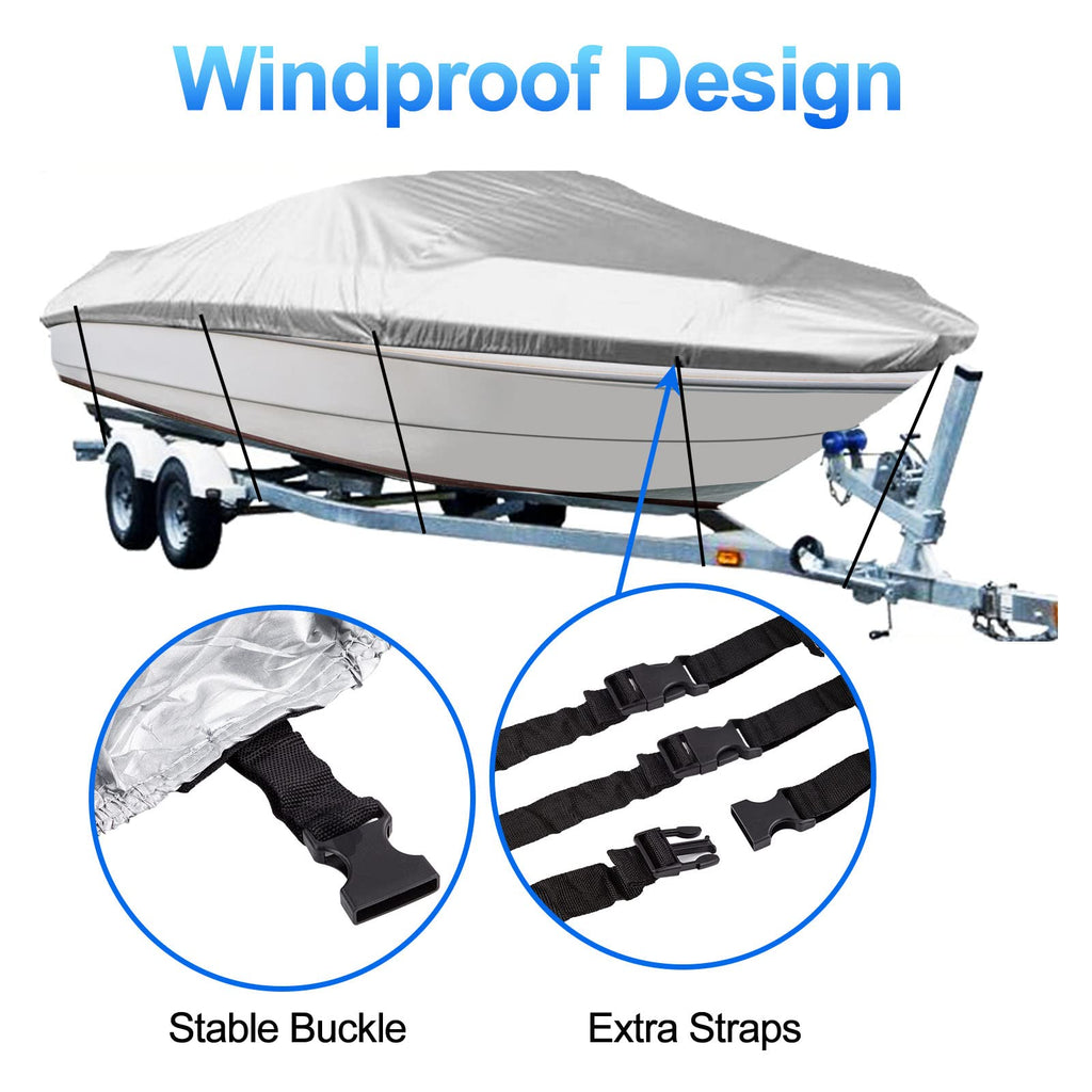 14-16 Ft Trailerable Waterproof Boat Cover X3351