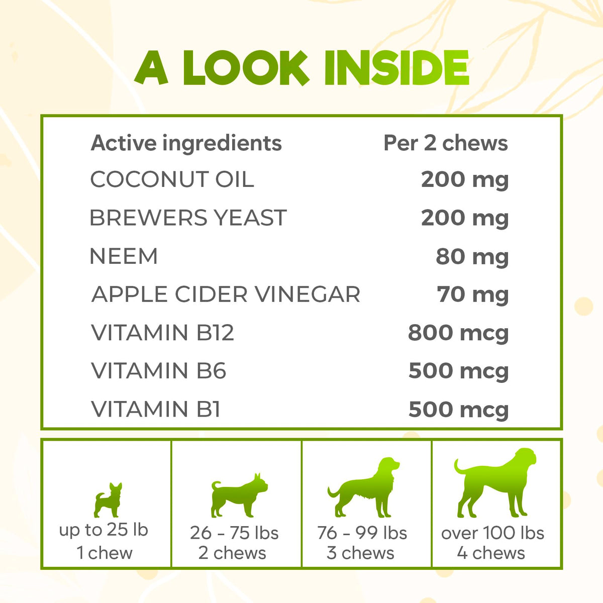 Chicken Flavour Flea and Tick Dog Chews 150 Count H783