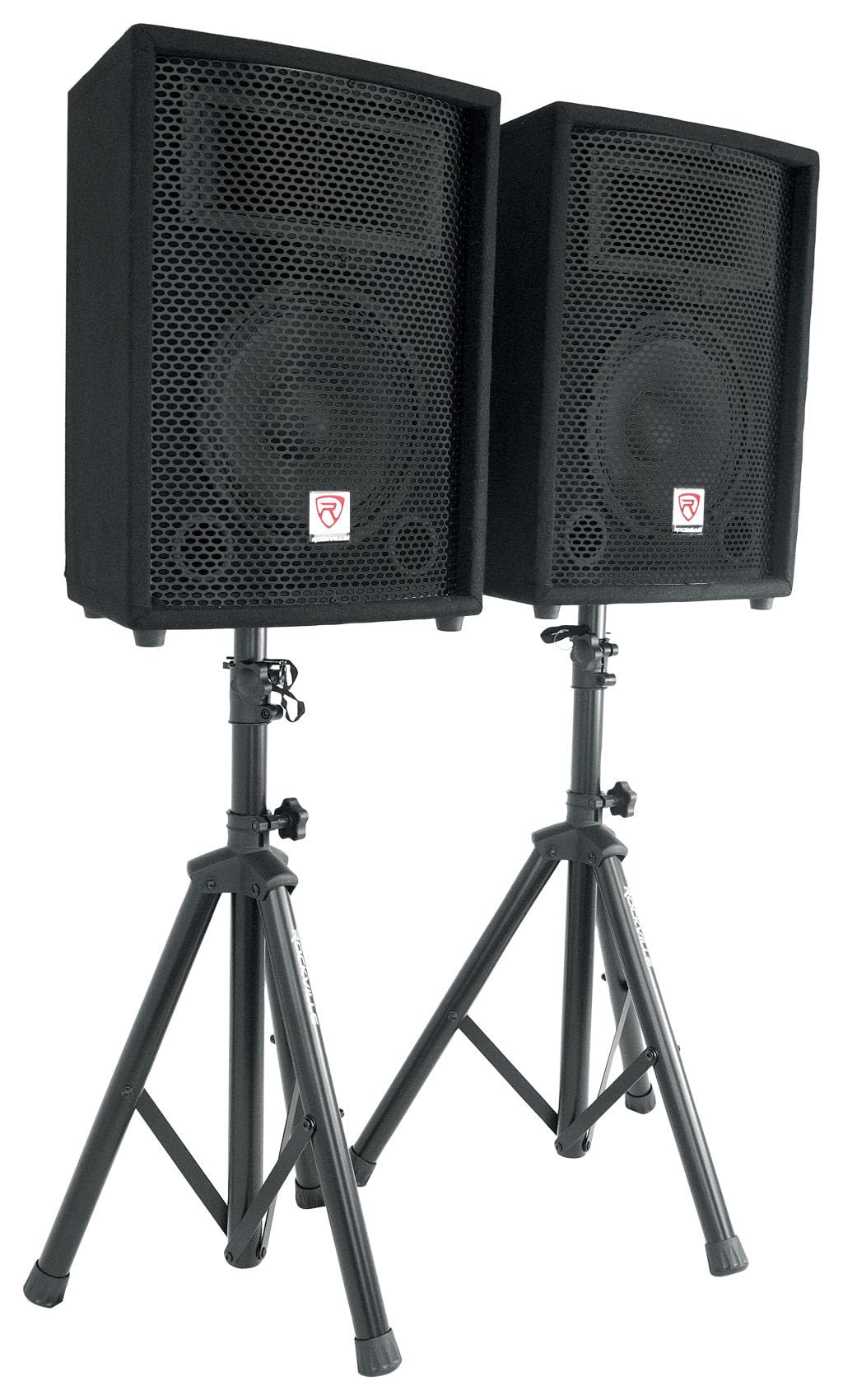 10" PA Speaker Pair with Mixer and Wireless Mics W354106