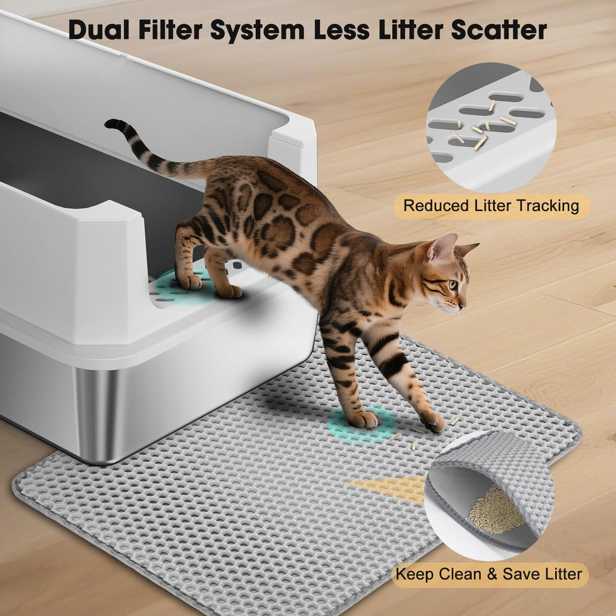 Stainless Steel Cat Litter Box B24623