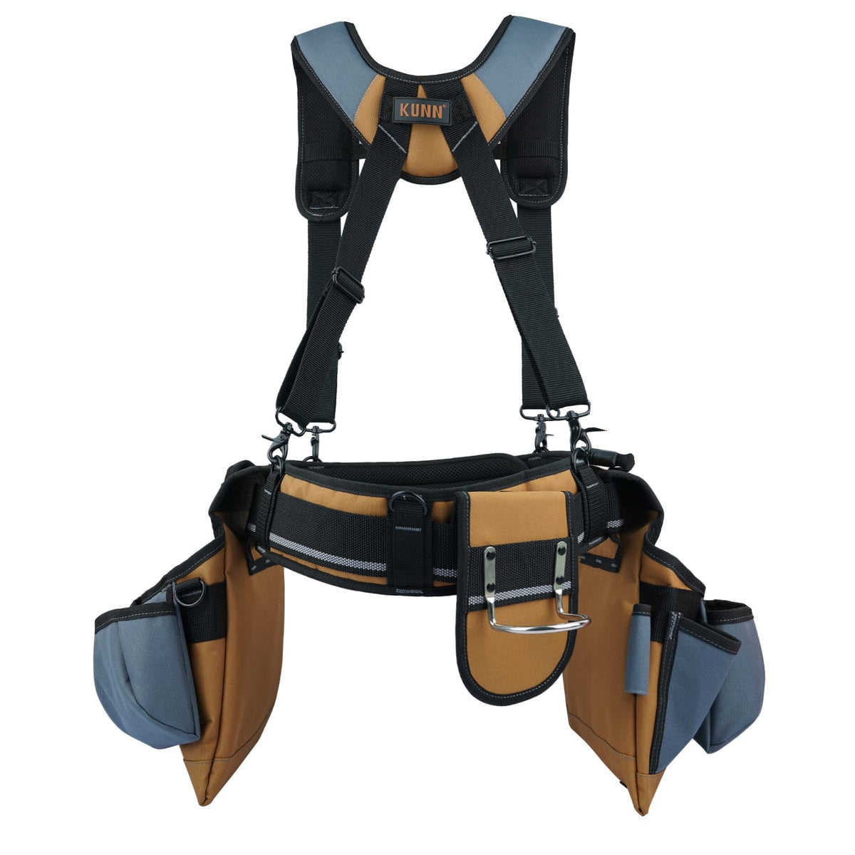 Khaki Carpenter Tool Belt with Suspenders E667753