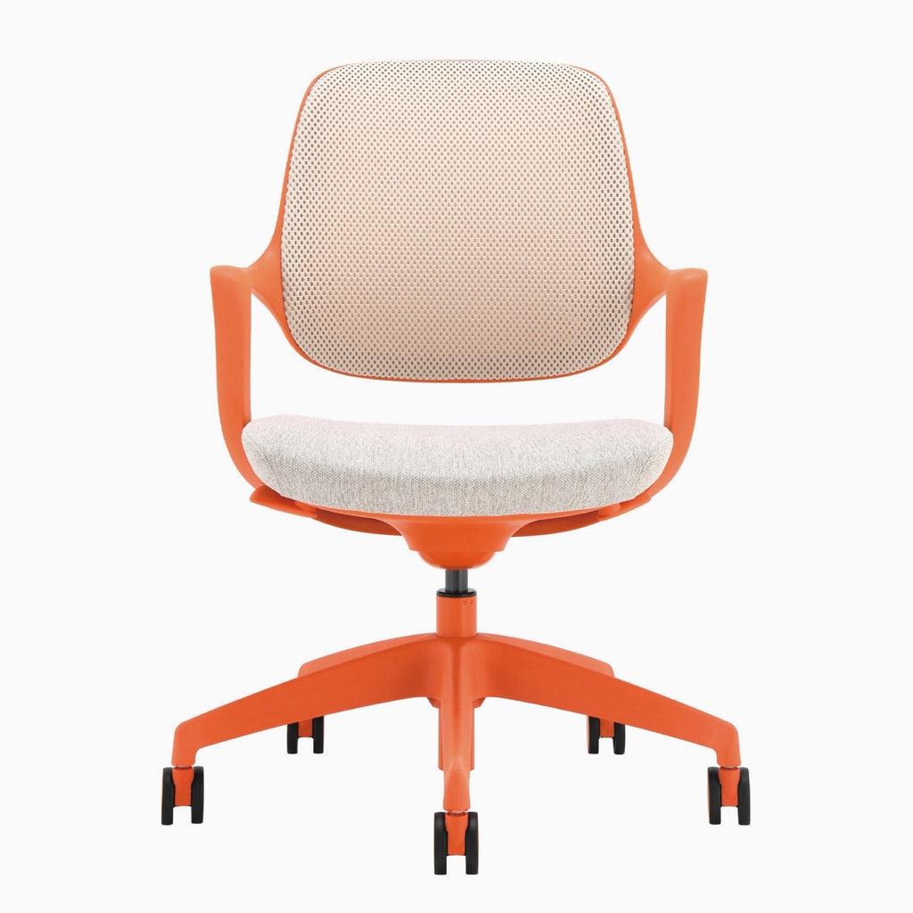 Orange White Low Back Office Chair D65752