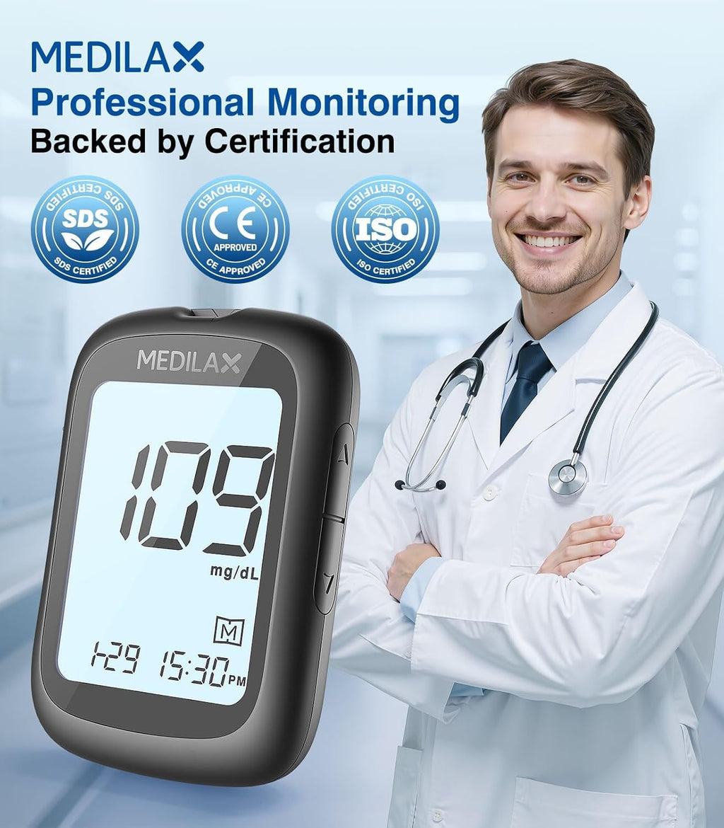 Blood Glucose Monitor Kit with 100 Strips P688576