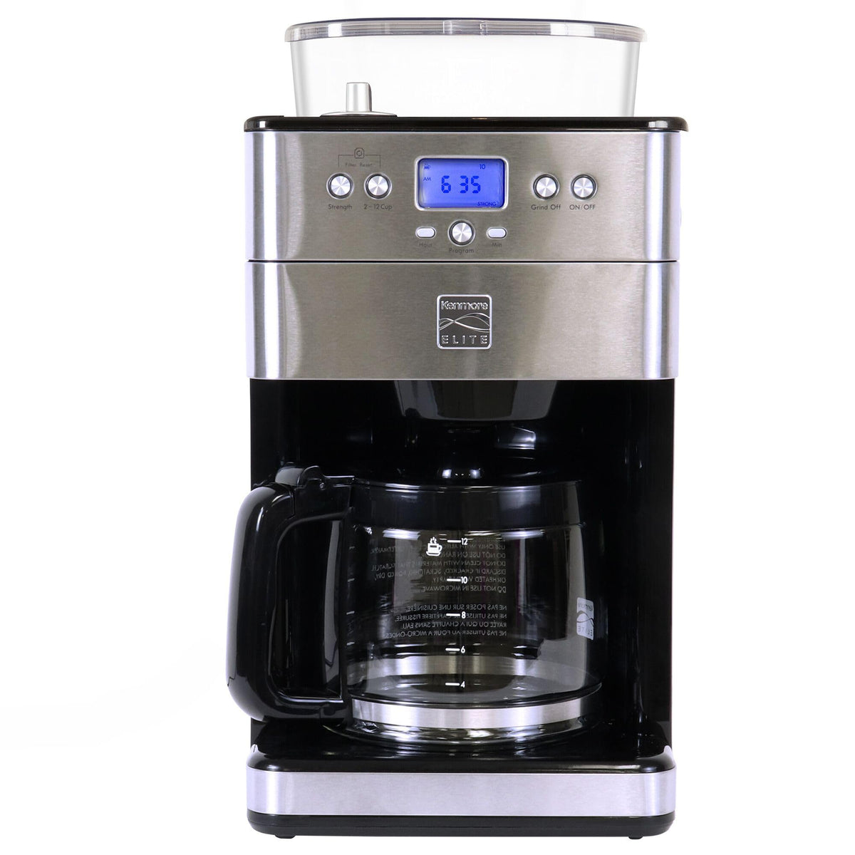 Grind and Brew 12 Cup Programmable Coffee Maker with Burr Grinder D60009