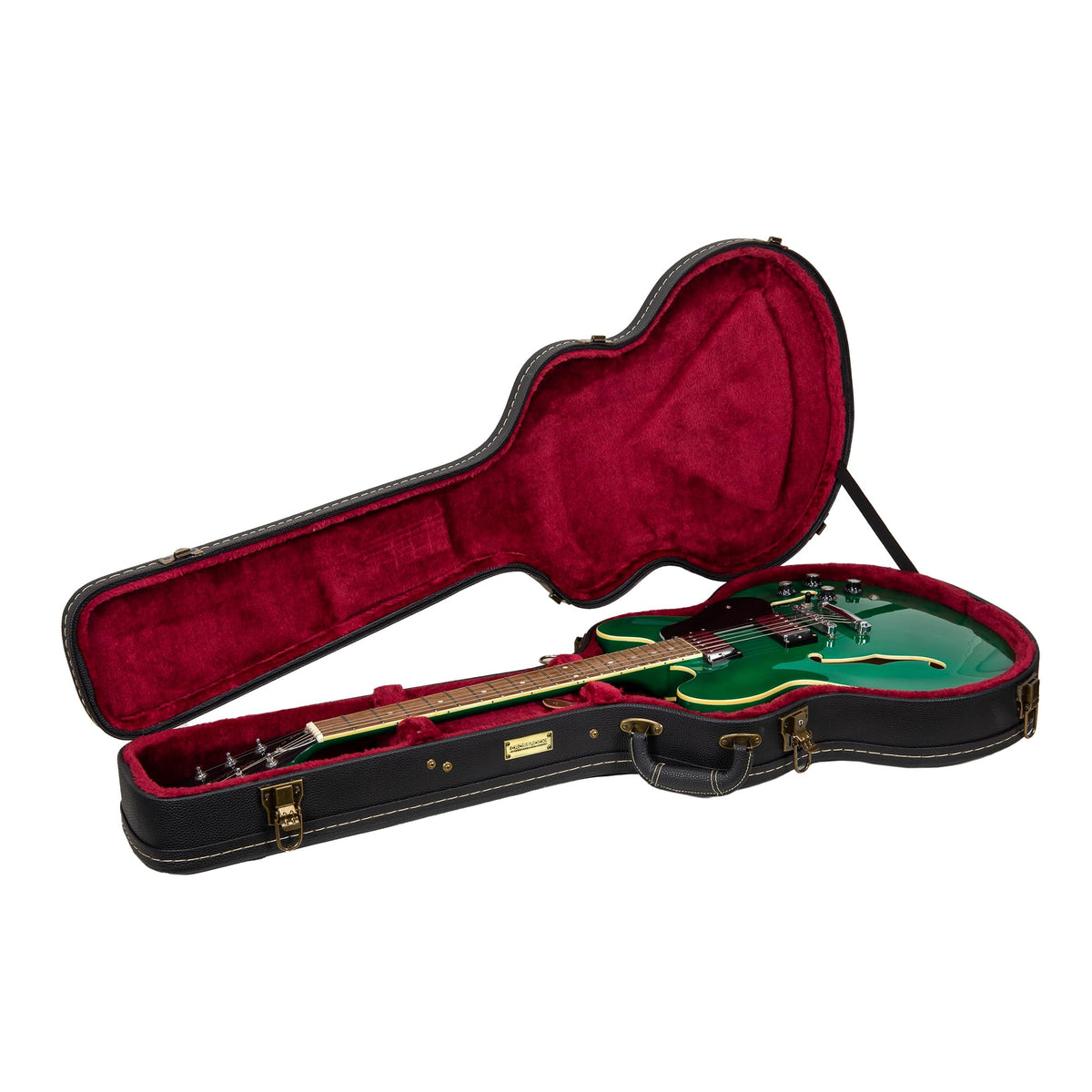 Black Semi-Hollow Electric Guitar Case J10629