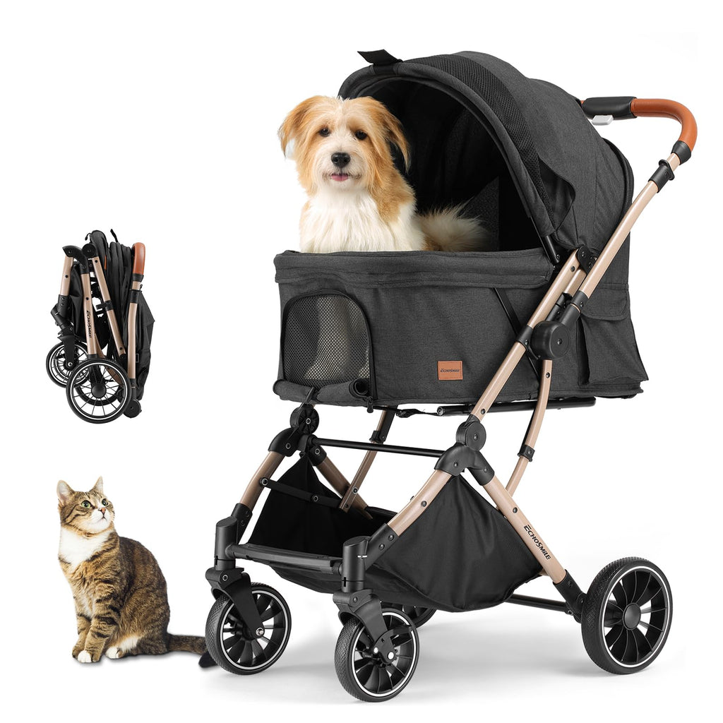 4-Wheel Pet Stroller with Reversible Handle M532