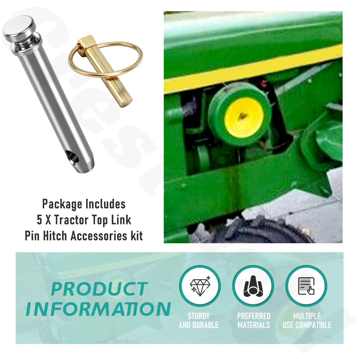 5 Pack 3/4 in Hitch Pin B2069