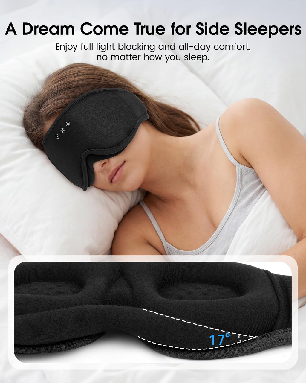 Sleep Mask Bluetooth Headphones V552