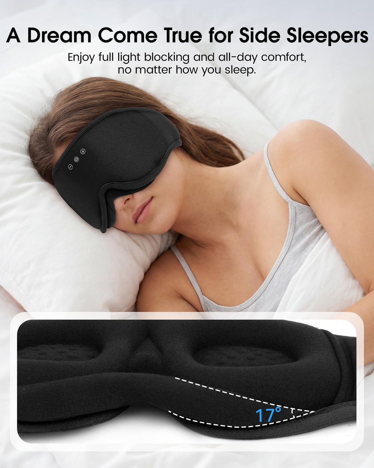 Sleep Mask Bluetooth Headphones V552