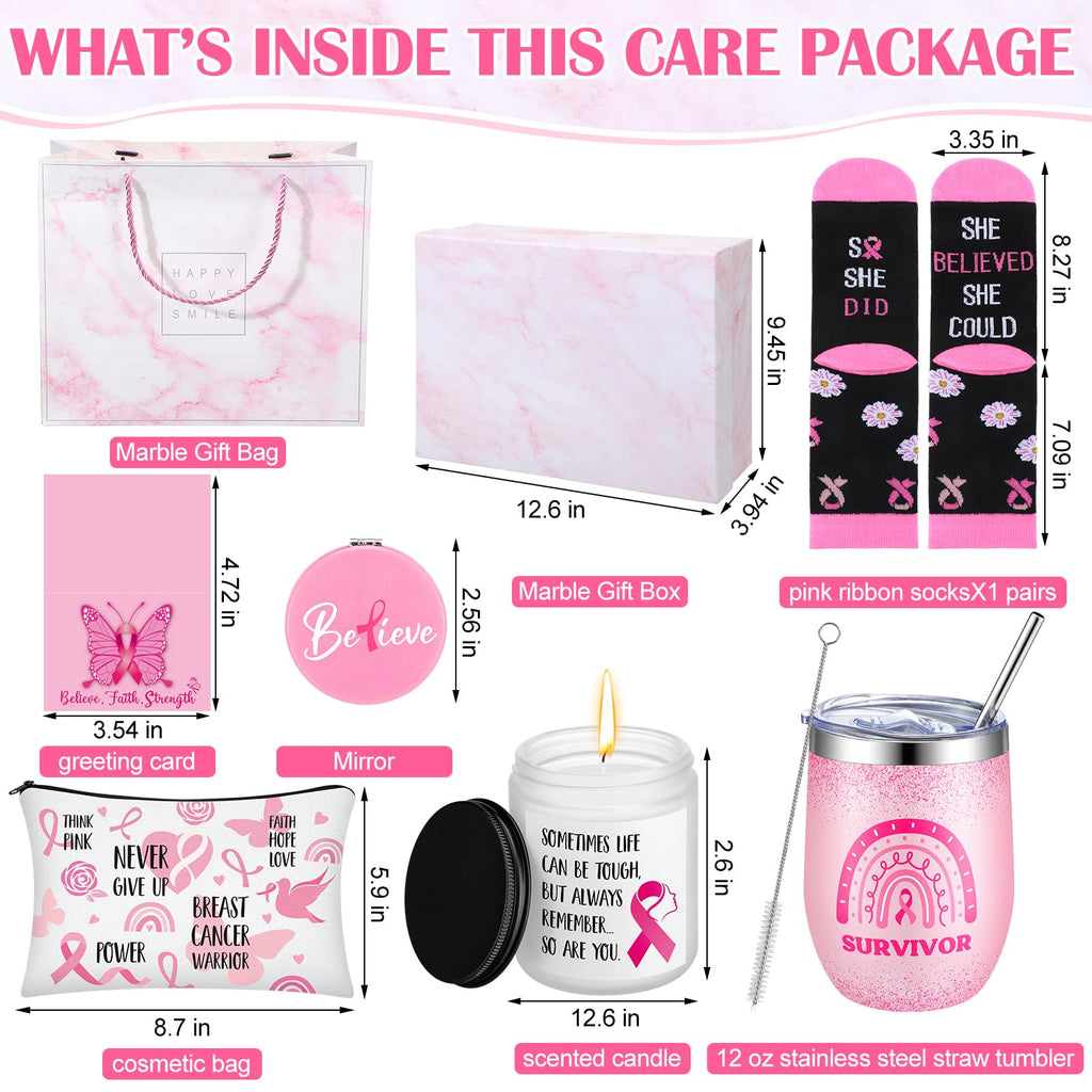 8 Pcs Breast Cancer Basket T624