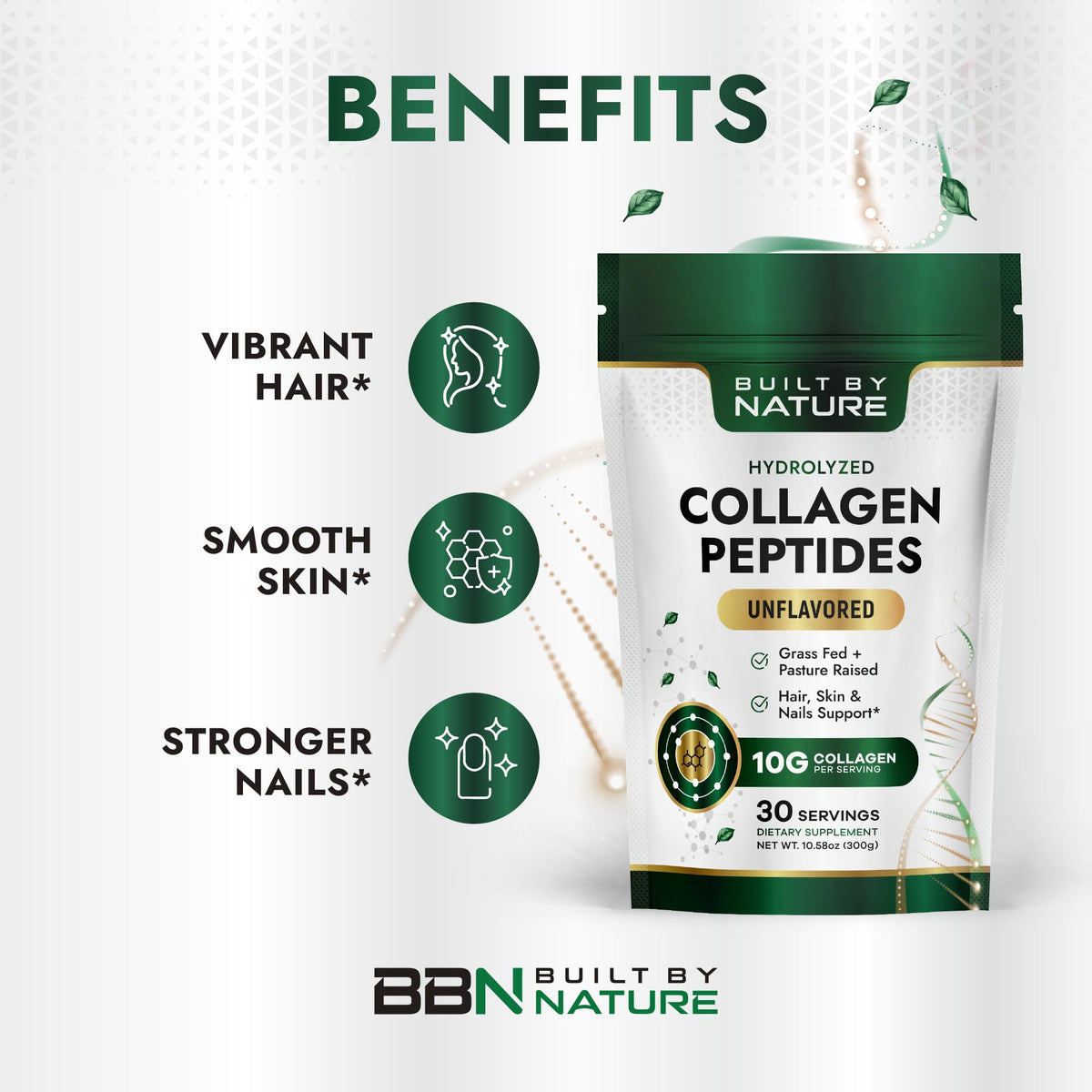 Collagen Peptides Powder Unflavored 10.58 oz E2618