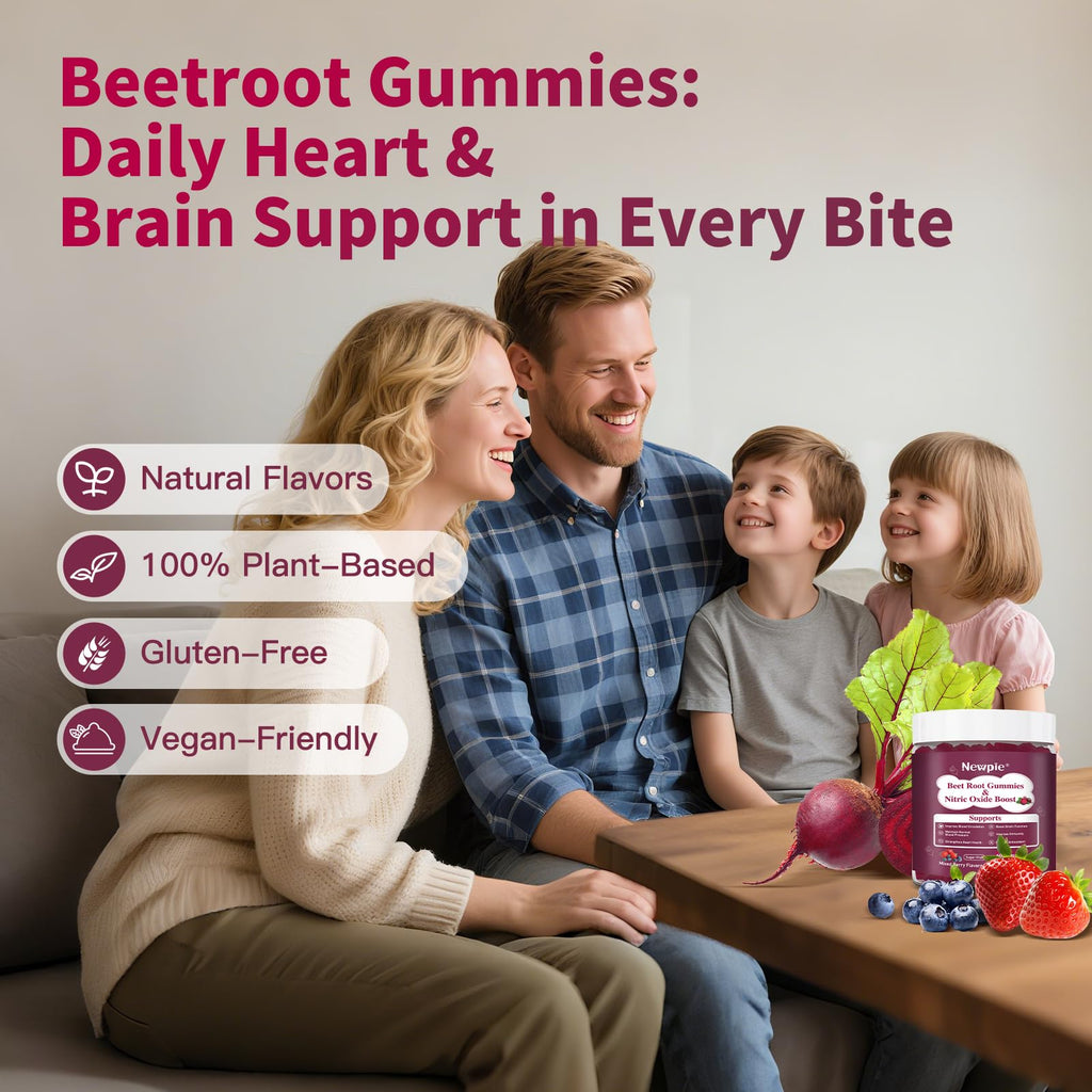 Beet Root Gummies Mixed Berry 60 Chews H2305