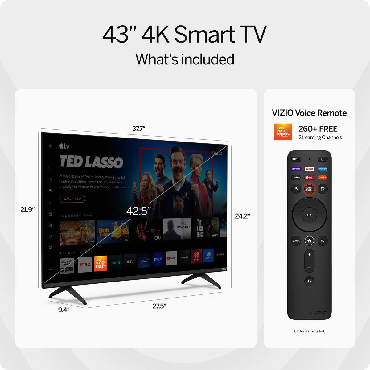 43-inch 4K LED HDR Smart TV with Dolby Vision W47550