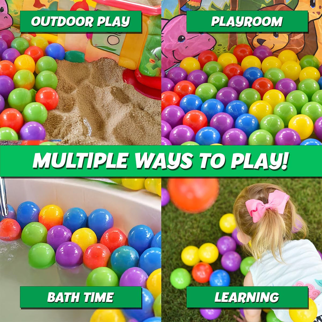 100 Count Multi Colored Play Balls F78041