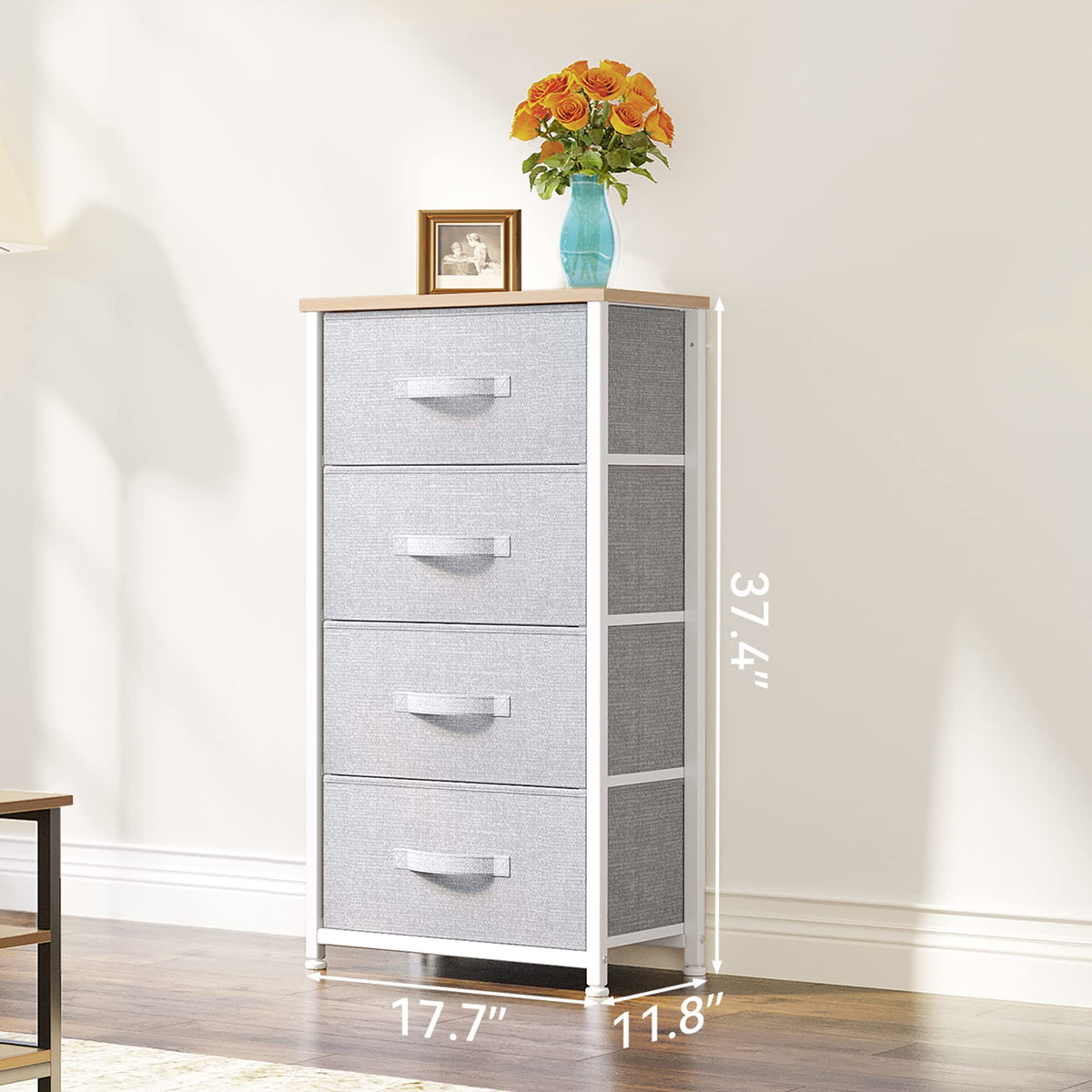 4 Drawer Fabric Storage Dresser U4162