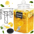 4.6 Gallon Glass Beverage Dispenser with Stand D950