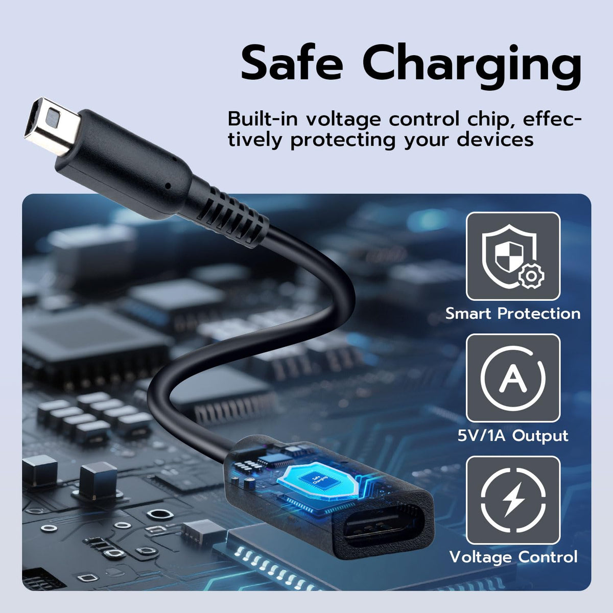 USB-C to 3DS Charger Cord Black J563931