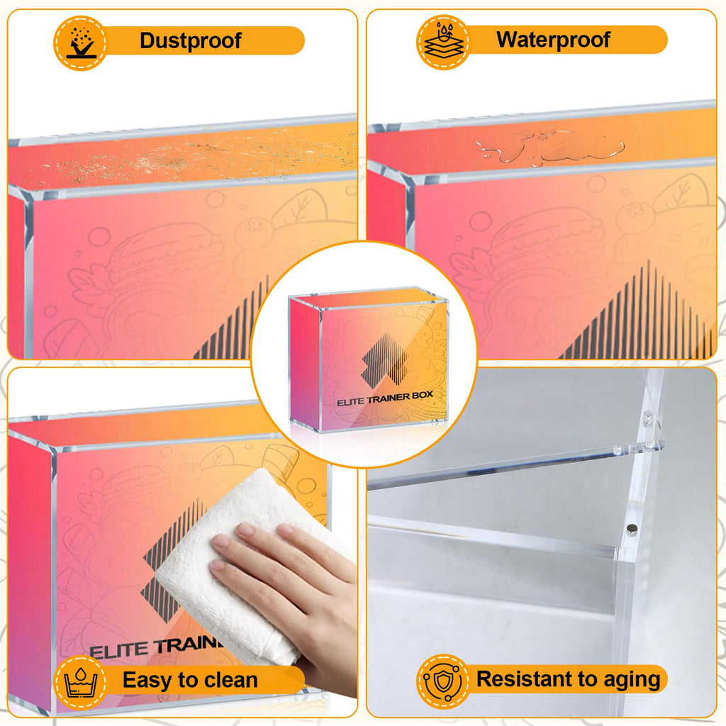 Acrylic Case 5mm with 6 Magnet Secure Closure B737469