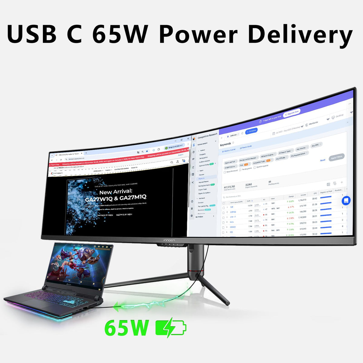 49" Curved Ultrawide 144Hz Monitor I34522