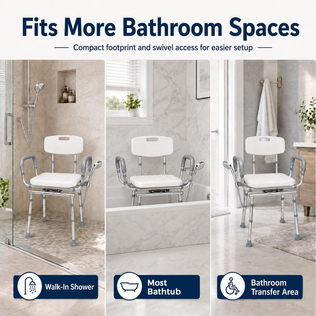 Adjustable Swivel Shower Chair L743050