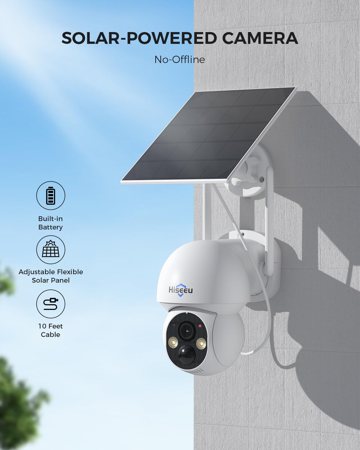 Wireless Outdoor Solar Security Camera System W282097