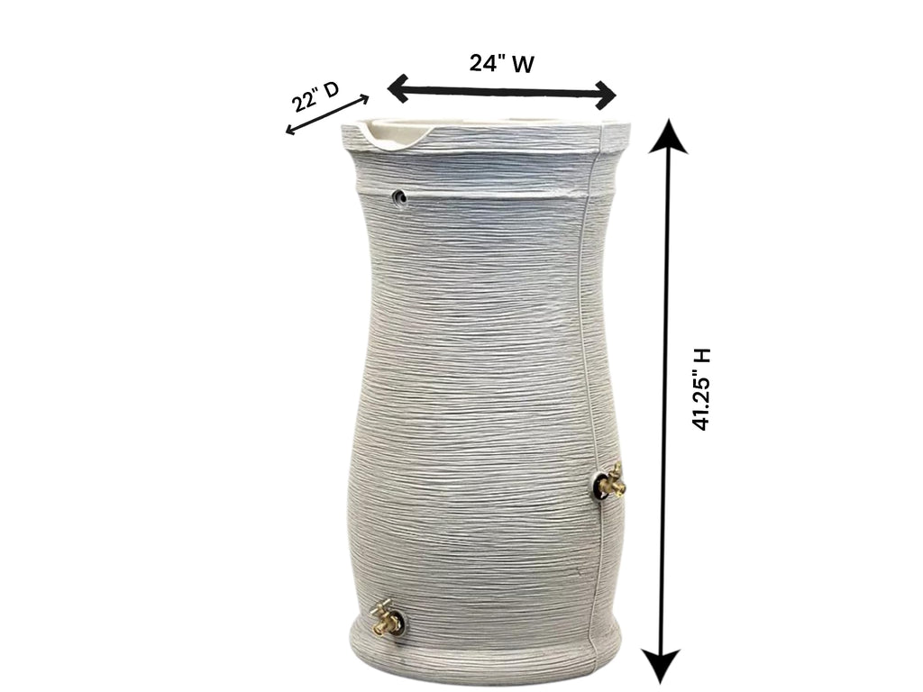 50 Gallon Sandstone Rain Barrel (2 Pack) A2118