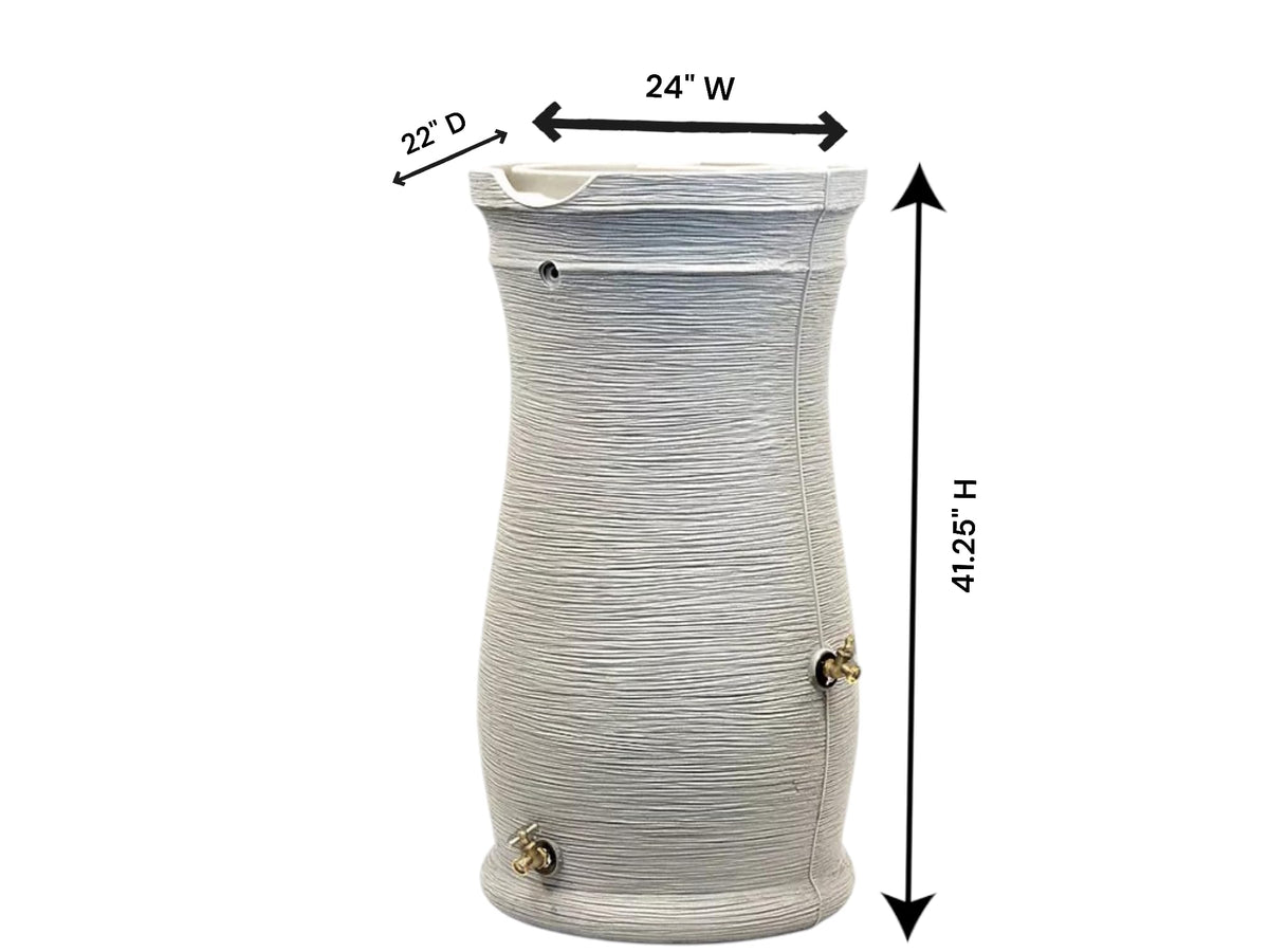 50 Gallon Sandstone Rain Barrel (2 Pack) A2118