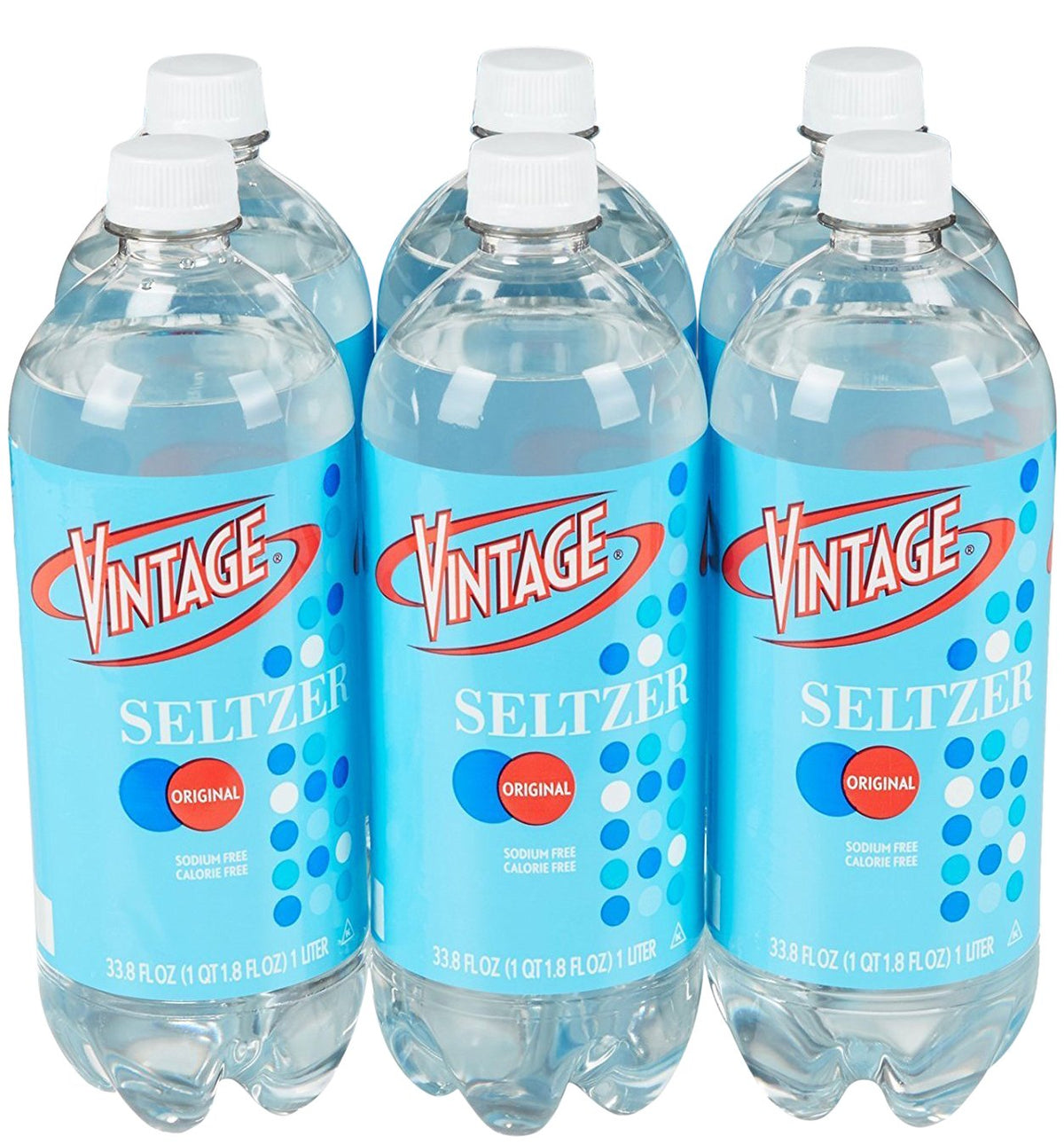 Vintage Seltzer Water 33.8 fl oz 6-Pack U4212