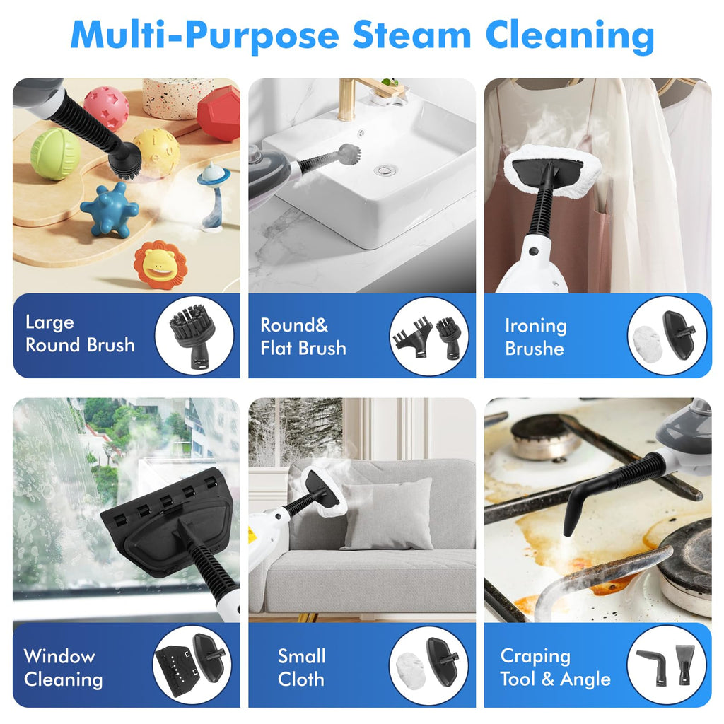 11-in-1 Handheld Detachable Adjustable Steam Mop R5663