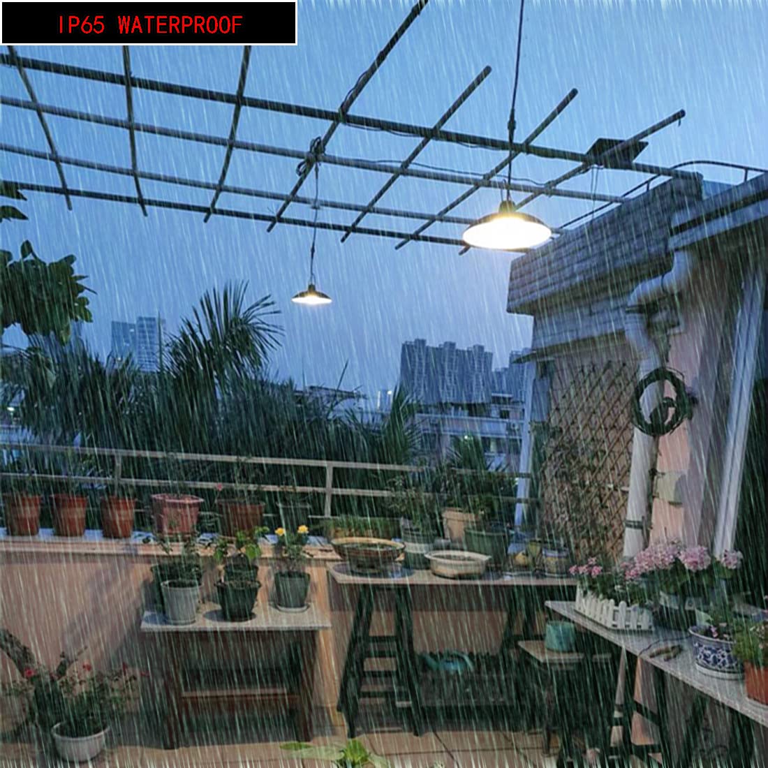 Solar Pendant Lights IP65 Waterproof Dusk to Dawn with Remote Controller I92630