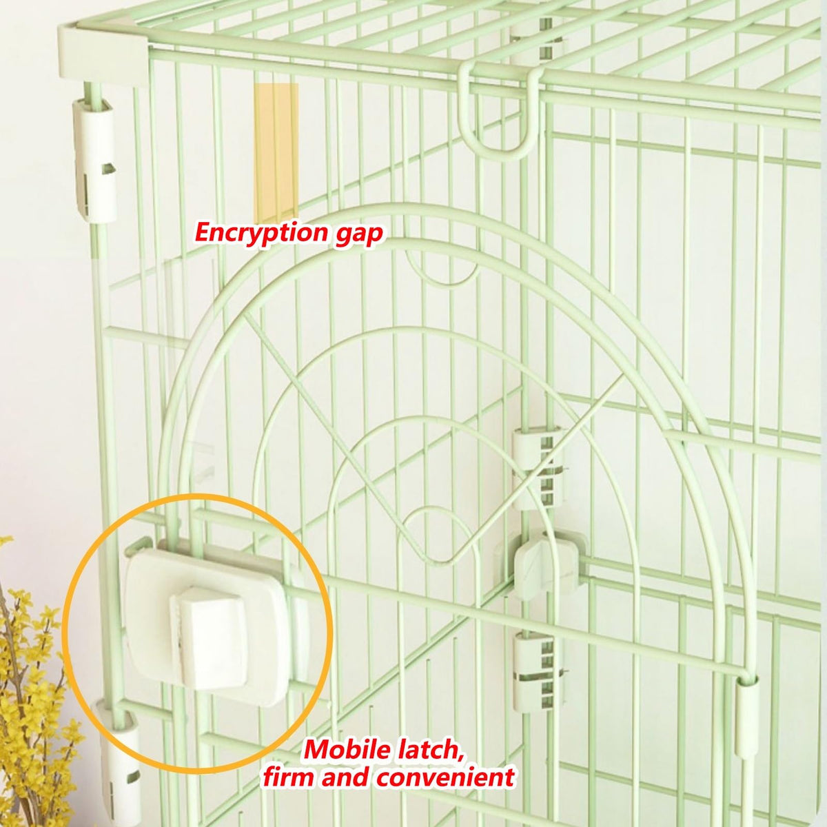 3/4-Tier Wire Cat Cage Playpen Kennel with Hammock L9892