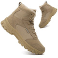Mid Top Fur Lined Suede Leather Waterproof Military Tactical Boots O9061
